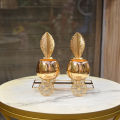 Metal Crystal Flower Table Showpiece Decoration for Home & Living. 