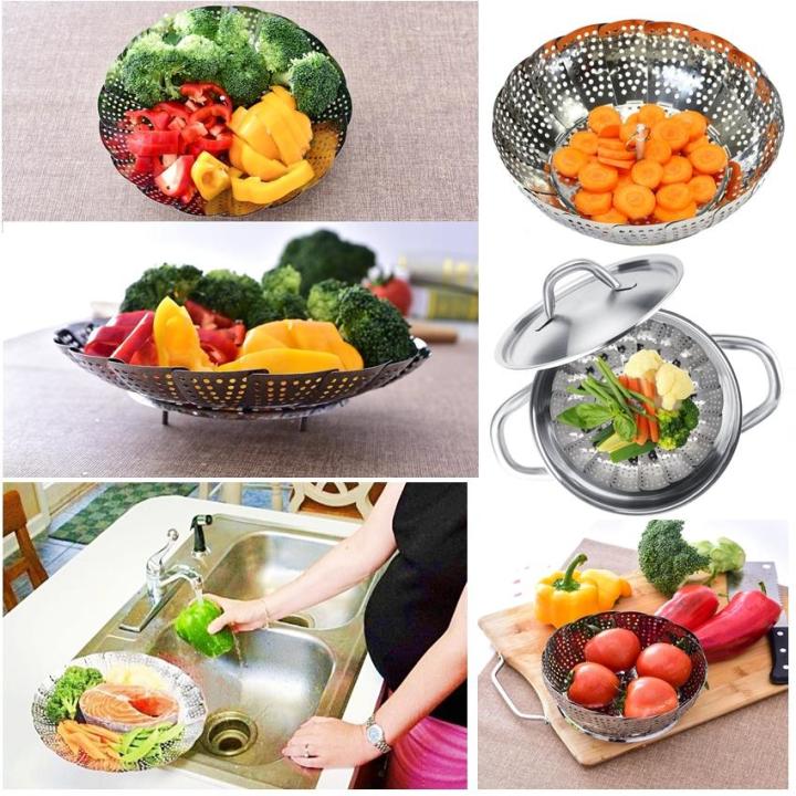 Stainless%20Steel%20Foldable%20Adjustable%20Fruit%20And%20Vegetable%20Strainer/Steamer/Basket%20-%20Image%205