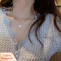 Carat Charm Necklace Light Luxury Simulated Diamond Pendant Necklace. 