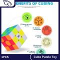 Stickerless Cube Puzzle Rubiks Cube toy,Rubiks Cube 3x3. 