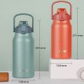 Imported Cille / Dodge 1000ML / 1200ML / 1300ML / 1700ML 316SS Stainless Steel Vacuum Insulated Flask Thermos Water Bottle Premium Bottle (Double Wall) Stainless Steel Bottle with Straw Bottle Premium Hot and Cold Water Bottle. 