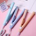 All New Mini Small Hair Straightener Student Mini Crystal Flat Iron Bangs Straight Hair Curler Fashion Portable Hair Styling Tools. 