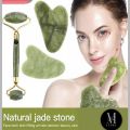 Jade Roller & Gua Sha Set for Skin Care, Reduce Puffiness and Improve Wrinkles, Guasha Tool for Face, Gua Sha Stone Self Care Gift for Woman Man. 