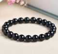 8MM COUPLE GLAMOROUS CRYSTAL BEADS BRACELETS- beads bracelets for girls-for boys-for men-black charm stretchable bracelets-natural stone pearl bracelet-shiny long mala bracelets-black and white bracelets-high top quality bracelets-women fashion jewelry. 