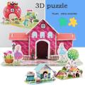 Toddler 3D Puzzle DIY Small Two-Piece Kids Puzzle Education Farm Orchard Villa Playground Puzzle Toys Gift For Boys Girls. 