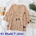 Women's Oversized Baggy Printed T-Shirt – Relaxed and Comfortable Fit. 