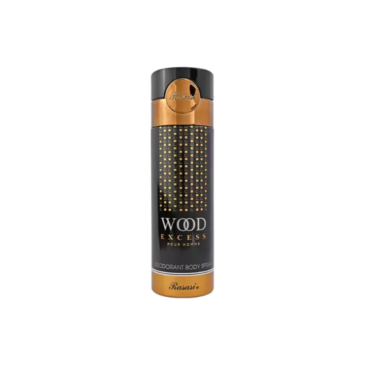 RASASI WOOD EXCESS POUR HOMME DEODORANT BODY SPRAY 200ML FOR MEN