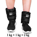 HR SERVICES ANKLE WEIGHTS 1 KG x 1 KG = 2 KG, Pair Weight Bearing Ankle wrist Strap Leg Strength Resistance Bands for Speed Training Running Exercise Workout Fitness Band. 