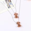 Bear Pendant Chain Necklace Bear Long Sweater Neck Chain  Gift. 