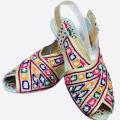 Multi colour pure peshawari chappal for ladies. 