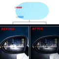 Car Rearview Mirror Protective Film, 2 Pack Waterproof Rainproof Rear View Mirror Film - Suitable for All Automobile & Vehicle Models. 