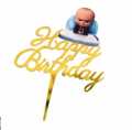 CAKE TOPPER BOSS BABY THEME FOR CAKE DECORATION BOSS THEME. 