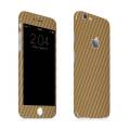 Iphone 6s Plus Gold Carbon Fiber Texture Mobile Skin. 