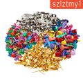 [Thunder] Metal Mini Brads Split Pin Nail Round Pinwheel DIY Paper Fastener. 