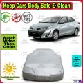 Toyota Yaris ALPHA Car Cover - Silver Grey Parachute Quality Long Life Dust Proof Anti Scrtch UV Resistant Car Top Cover Toyota Yaris. 
