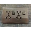 Klass Universal Multi-functional Socket Wall Switch Double Light Plug China Fitting Sheet Switch Board. 