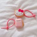 Cute pink Hello Kitty AirPods Case AirPods 1/2/3/Pro TPU Silicone AirPods Pro Case Drop-proof AirPods 3 Headphones Case AirPods Pro2 Case. 