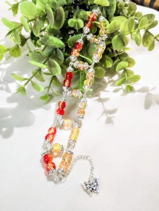 Handmade%20Double%20Layer%20Beaded%20Bracelet%20for%20Girls%20%E2%80%93%20Crackle%20Glass%20Beads%20with%20Butterfly%20Charm%20Elegant%20Stylish%20Fashion%20Bracelet%20-%20Image%202