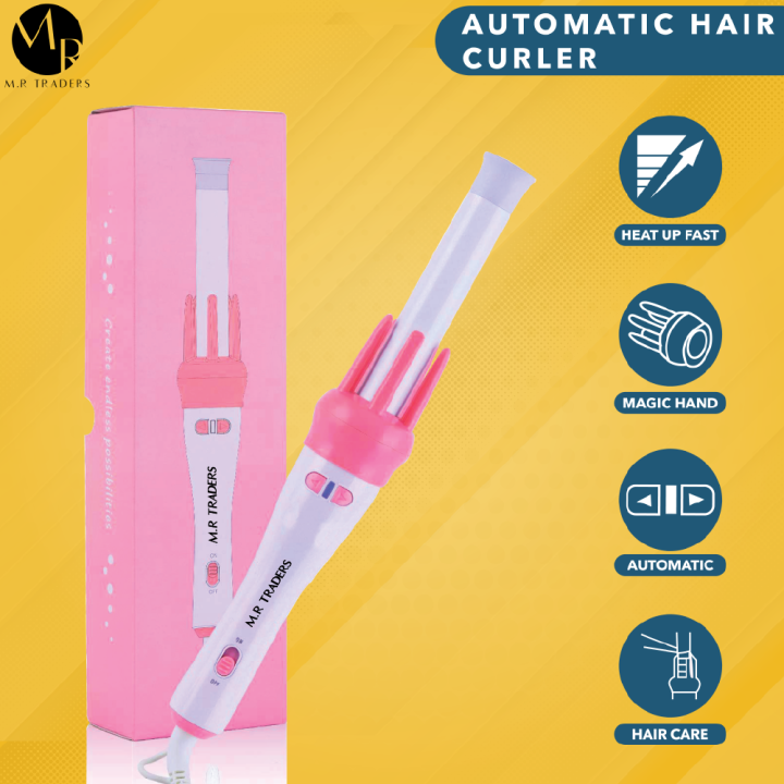 Automatic Hair Curler, Hair Curling Rod, Hair Styling Roller, Hair Curler Professional, Automatic Hair Curler Spin 360° Rotating, Styling Roller Auto Wavy Iron 30s Instant Ceramic Heat Wand