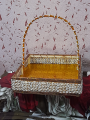 Beautiful Wooden Basket Fruit, Wedding And Multipurpose. 
