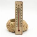 Wood Grain Hanging Vertical Indoor Thermometer Temperature Meter Monitor Gauge Fahrenheit and Celsius Scales for incubator wall Room. 