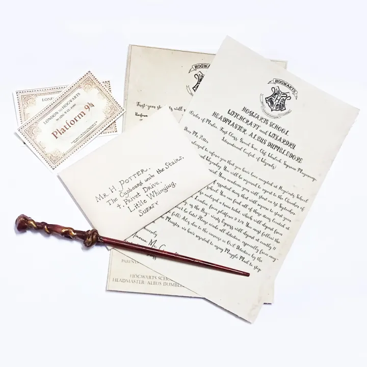 Harry%20potter%20deal%20Admission%20Letter%20%20Ticket%20and%20wand%20Hogwarts%20School%20Acceptance%20Letter%20supplies%20letter%20Collection%20Props%20-%20Image%202