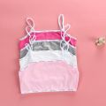 Pack Of 3 Girls Bra Kids Underwear Model Cotton Solid Color Small Children Vest Bras Child Underwear For kids. 