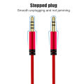 Audio Cable 3.5mm to Jack 3.5mm Speaker Line Aux Cable Male to Male with Mic to volume control for Headphone Car speaker. 