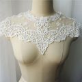 Embroidery Lace Neck Collar Sewing Applique Wedding Gown Bridal Dress Fabric Craft DIY. 