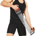 5 Spring Chest Expander Exercise Fitness Strength Training Adjustable Resistance. 