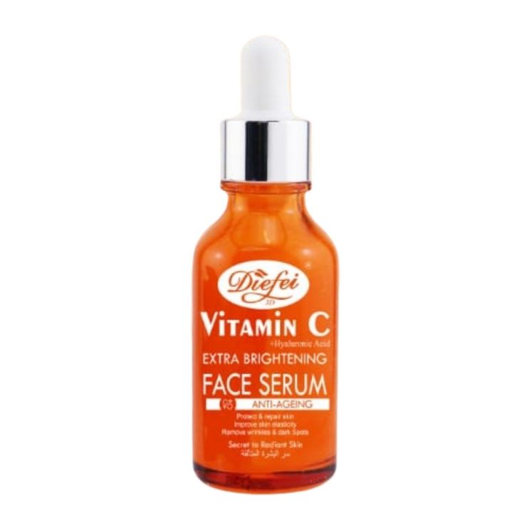 Diefei 3D VITAMIN C Hyaluronic Acid EXTRA BRIGHTENING FACE SERUM ANTI-AGEING Remove Wrinkle And Dark Spot Secret to Radiant Skin 15ml