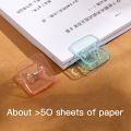 【NEW】 5Pcs/Set Transparent File Binder Paper Clips Multi-Functional Data Storage Finishing Classification Clip Schoo Office Supplies. 