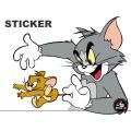 Tom and jerry sticker for car exterior . 