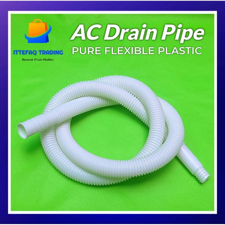 AC Drain Pipe Split AC Out Water Drain Pipe High Quality Pure ABS Flexible Plastic (Size 3/4 inch)