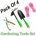 Pack Of 4 Piece Gardening Tools Set .. 