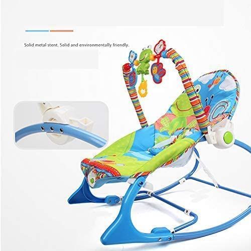 Baby Rocking Chair Baby Multifunctional Music Shaking Shake Bed Light Weight Foldable Outdoor Rocking Chair