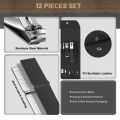 Al Quraish Traders - Manicure Set Nail Clipper Set Pedicure Kit Manicure Kit Professional Nail Kit 16 in 1 For Toenail Fingernail - Multicolors. 
