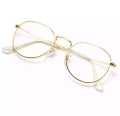 Oval Shape transparent Glasses, Egg shape Glasses half round glasses. 