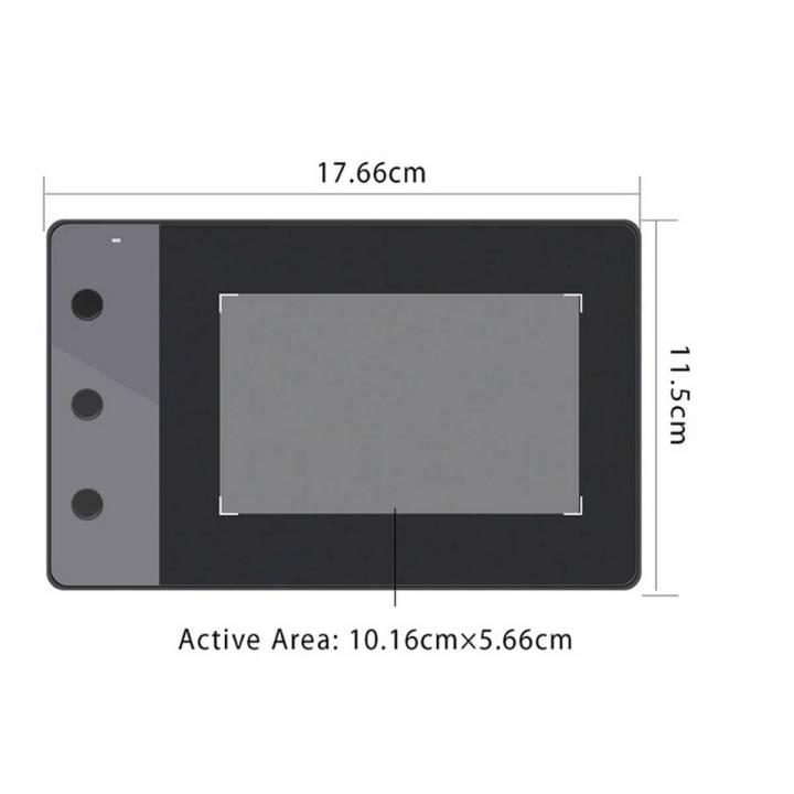 huion H420 Graphic Tablet with 3 Express keys 2048 Pressure Sensitivity Signature Pad with Ten Extra Pen Nibs (perfect for osu)