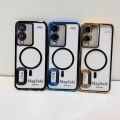 Infinix Smart 8 Back Cover Luxury 6D Plating Soft Case - MAG Safe Design - Infinix Smart 8 Back Cover. 