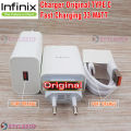 Infinix 33W Fast Charger 100% Original Fast Charger Box Pulled infinix 33 watt charger original Flash Adapter With 6A Type C Cable & Without Cable For Infinix Note 10, 10pro, Note 11, 11pro, Note 12, Hot 30, Zero 8. 