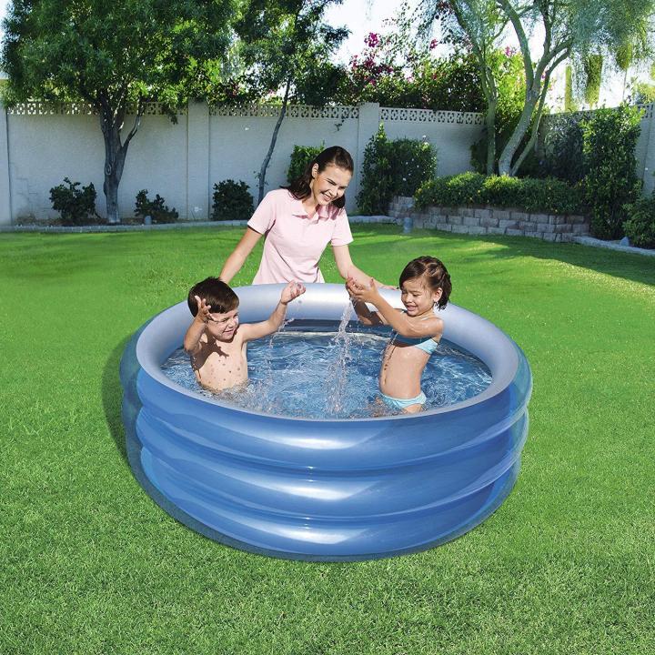 Bestway 51041 Inflatable Pool Metallic with 3 rings | Daraz.pk