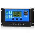 Solar PV Charge Controller 30A/20A/10A 12V 24V with LCD display Battery Charger. 