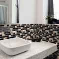 Mosaic Tile Stickers Pack 24 Pcs / 48 Pcs / 96 Pcs Home Decor for Walls Highly Self Adhesive 20 cm x 10 cm. 