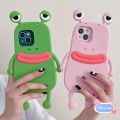 3D Cute Frog Phone Case For Vivo Y02 Y77 Y77E Y22 Y22S Y16 Y35 2022 4G Y17 Y15 Y12 Y11 S1 Pro Y9S Y7S Soft Cases Silicone Cover. 