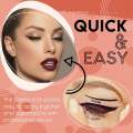 2PCs Eyeliner Stencils Winged Eyeliner Stencil Models Template Shaping Tools Eyebrows Template Card Eye Shadow Makeup Tool. 