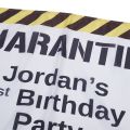 Quarantine Birthday Banner Polyester Material for Home Decoration. 