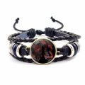 1 x Bracelet Japan Anime Naruto Bracelet Uchiha Clan Sharingan Eye Glass Cabochon Bracelets Jewelry Gifts. 