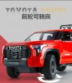 1:24 TOYOTA TUNDRA Alloy Car Model Simulation Diecast Metal Toy  Vehicle Model Sound And Light Pull Back Cars Toys Kids Boys Gift. 