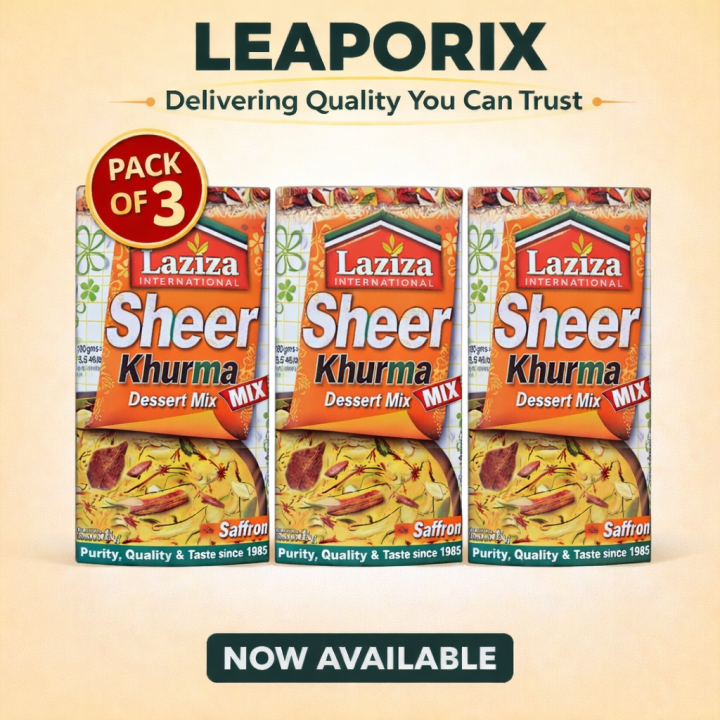 LEAPORIX MALL 3 Pack Sheer Khurma Mix Saffron 160GM – Traditional Ready ...